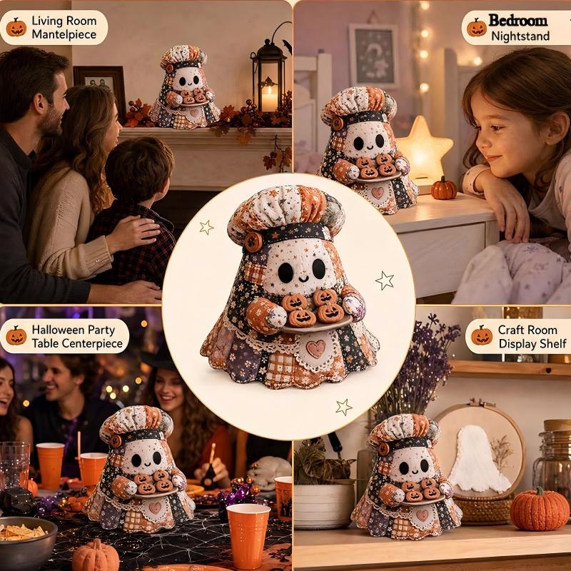 🔥SISTA DAGEN – 50 % RABATT🧵Little Ghosts mysiga Halloween-patchwork-kit att göra själv