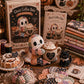 🔥SISTA DAGEN – 50 % RABATT🧵Little Ghosts mysiga Halloween-patchwork-kit att göra själv