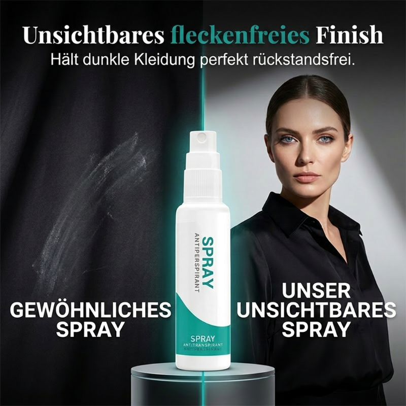 🛡️ Långvarig antiperspirant spray – 48 h skydd, fläckfri formula & hudvänlig, perfekt för jobb, gym & vardag, 30 ml perfekt för resa ✈️