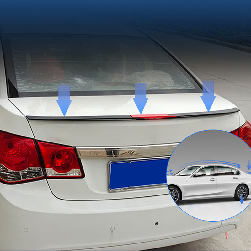🚗 50% RABATT NU! 💨 Bakre Spoiler med Nedtryckningskraft – ABS-plast & Borrfri Installation – Perfekt för Sedanmodeller 🏎️