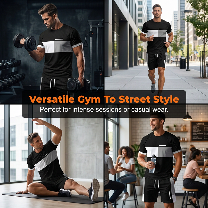 🏃 TIDSBEGRÄNSAD – 50 % RABATT! ✨ Träningsset i mikronät – andningsbart, fukttransporterande & perfekt för löpning, gym & utomhusträning 💨