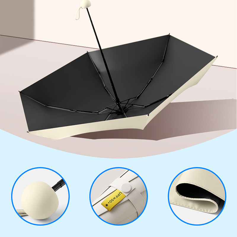 ☂️ 50% RABATT | Kompakt hopfällbart paraply – Endast 15 cm med UPF 50+ ☀️