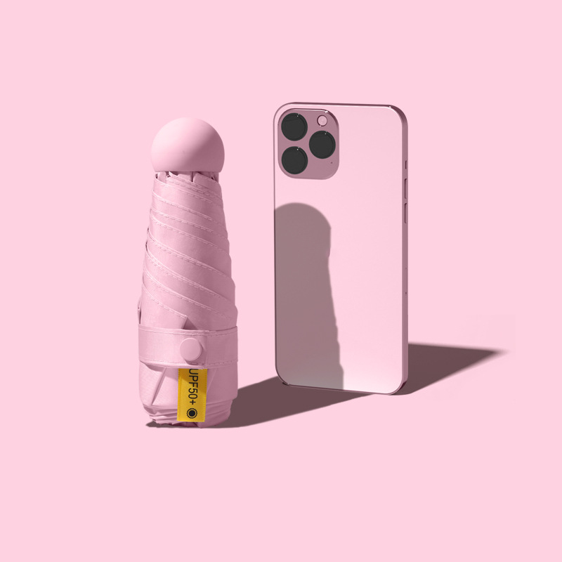 ☂️ 50% RABATT | Kompakt hopfällbart paraply – Endast 15 cm med UPF 50+ ☀️