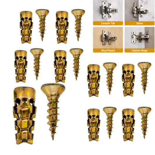 🛠️ 50% RABATT NU! Självborrande väggankare med skruvsats – kraftiga, ultrasmala & enkla att installera – perfekt för tunga vitvaror, hyllor och skåp 🔩✨
