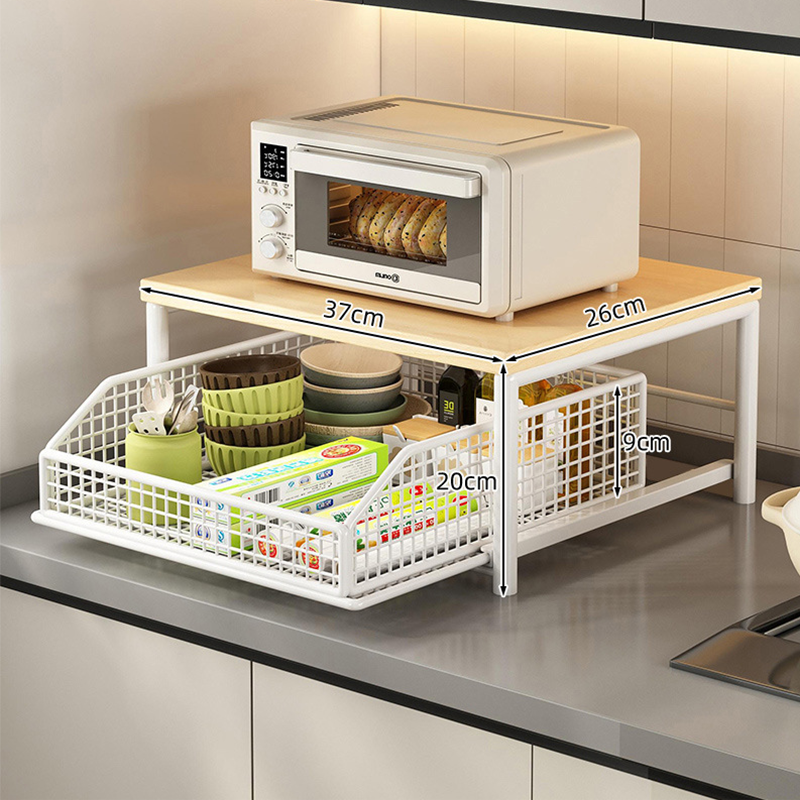 🏠 50% RABATT NU! ☕ 2-plans Mikrovågsugnsställ – Frigör Köksyta med Smart Förvaring – Perfekt för Kaffehörn, Småköp & Studentkök 🧺