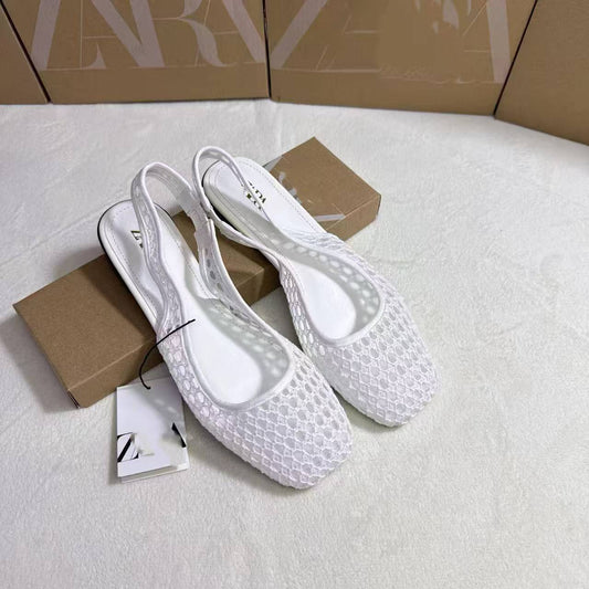 👡Nyheter 50 % rabatt🌸 Vävda slingback-sandaler för dam – 50 % rabatt! Snygga vävda detaljer, elegant slingback-modell, bekväm platt sula – perfekta både till jobbet och på helgen. 🔥✨