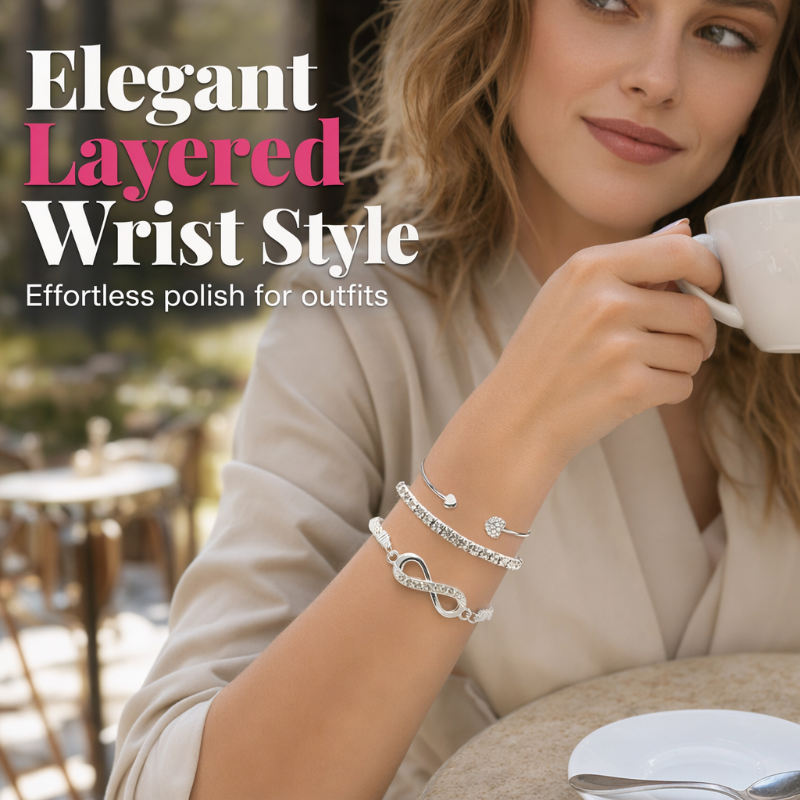 Elegant modearmbandsset för kvinnor