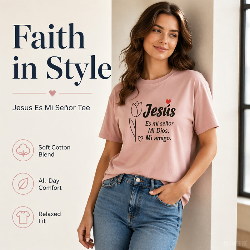 🎉 BEGRÄNSAD TID: 50 % RABATT! 👕 T-shirt med ”Faith Letter”-tryck – Mjuk inspiration till vardagen ✨