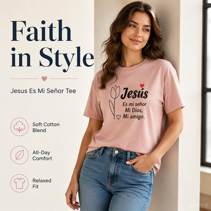 🎉 BEGRÄNSAD TID: 50 % RABATT! 👕 T-shirt med ”Faith Letter”-tryck – Mjuk inspiration till vardagen ✨
