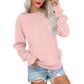 Oversized-tröja med rund hals för damer 👕 Mysig, rymlig och perfekt för avslappnade dagar ✨