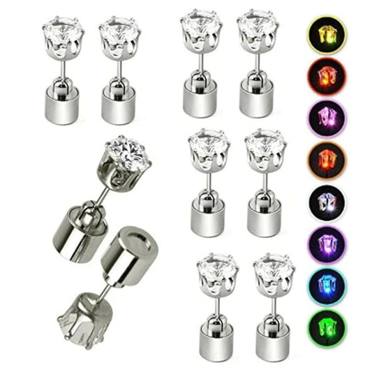 👑🎁Kjøp 1 få 1 gratis🔥🔥 HALV PRIS! Glitrende LED-øreringer i kronform – 7 lysfarger, rustbeskyttet kobber og perfekte til fester!