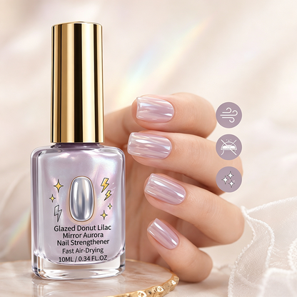 💜💅Siste dag – spesialpris med 70 % rabatt – Kjøp 1, få 1 gratis✨Lilac Glossy Mirror negleforsterker