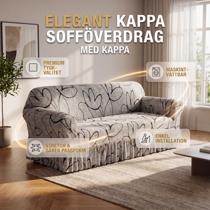 🛋️ 50 % RABATT NÅ! ✨ Svært elastisk sofatrekk med volangkant – fullstendig beskyttelse for sofaen din – perfekt for hjemmet og stuen 🏠🛡️
