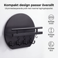 🔑 50 % RABATT NÅ! 🏠 Veggmontert nøkkelholder med hylle og kroker – holder orden på nøkler, post og småting – perfekt til gangen 🚪