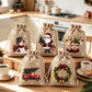 🎁 Julegaveposer med snøring – festlige nisse- og reinsdyrmotiver, dobbel snøring og slitesterkt stoff – juleglede i hver gave ✨