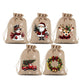🎁 Julegaveposer med snøring – festlige nisse- og reinsdyrmotiver, dobbel snøring og slitesterkt stoff – juleglede i hver gave ✨