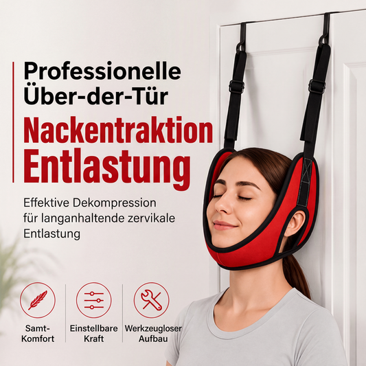 🚪 50 % RABATT! 💆 Traksjonsapparat for nakken – monteres over døren og lindrer smerter ✨