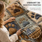 🐾 55 % RABATT NÅ! 🧶 Søt flanellteppe med poteavtrykk – koselig varme, levende trykk og allsidig – perfekt til sofaen, sengen og dyrevennlige hjem 🏠