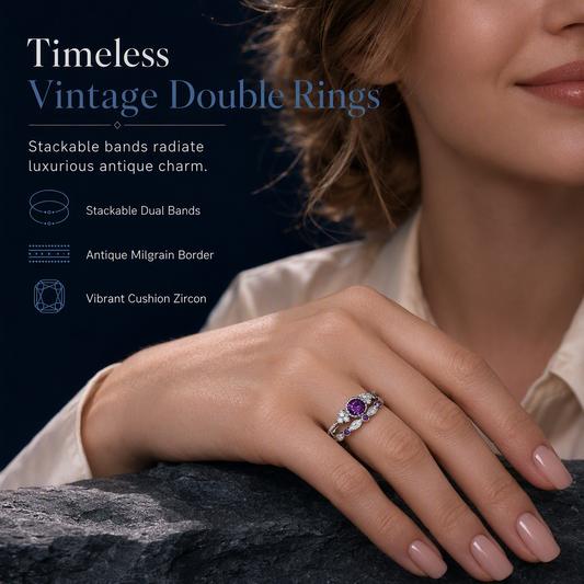 📢📢50 % RABATT !! ⏰Damerring med mikroinnfattede zirkoner og imiterte edelstener – perfekt som forlovelsesring eller parring