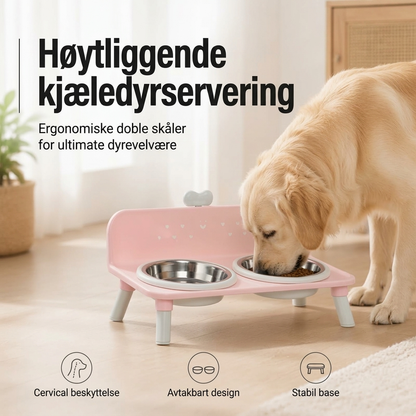 ⏳ Kun for en kort tid – 60 % RABATT ⏰Forhøyede avtakbare dobbeltskåler for kjæledyr