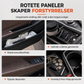 ⏳50 % rabatt i en begrenset periode⏰Sammenleggbar koppholder til bildøren — stor diameter, førsteklasses kunstlær, festes med klips🚗☕