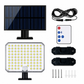 ☀️🎛️Solcellelampe med delt panel til veggmontering | Bevegelsessensorbelysning for garasjer og innkjørsler