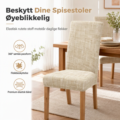🪑 BEGRENSET TID: 50% RABATT! ✨ Universell strekkrutet stoltrekk – beskyttende, enkel å montere 🧺