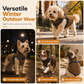 📢📢50 % RABATT NÅ!! ⏰Varm vinterjakke til hund med refleksbånd og sele for små og mellomstore hunder