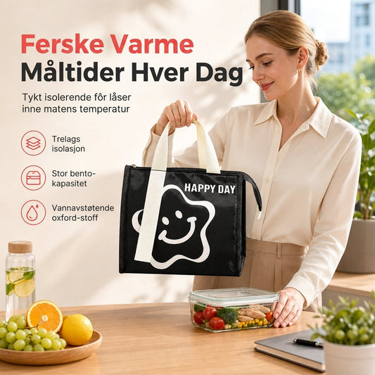 ⏳ Kun for en kort tid – 60% RABATT ⏰Isolert, tykkere matpose