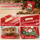 🎅 ⏰50%-pakning med julekonfektposer – tegneserieinspirerte stående poser med glidelås til innpakning av «Snowflake Crisp»-kaker og bakervarer❄️