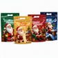 🎅 ⏰50%-pakning med julekonfektposer – tegneserieinspirerte stående poser med glidelås til innpakning av «Snowflake Crisp»-kaker og bakervarer❄️