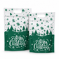 🎅 ⏰50%-pakning med julekonfektposer – tegneserieinspirerte stående poser med glidelås til innpakning av «Snowflake Crisp»-kaker og bakervarer❄️