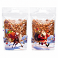🎅 ⏰50%-pakning med julekonfektposer – tegneserieinspirerte stående poser med glidelås til innpakning av «Snowflake Crisp»-kaker og bakervarer❄️