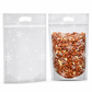 🎅 ⏰50%-pakning med julekonfektposer – tegneserieinspirerte stående poser med glidelås til innpakning av «Snowflake Crisp»-kaker og bakervarer❄️