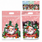 🎅 ⏰50%-pakning med julekonfektposer – tegneserieinspirerte stående poser med glidelås til innpakning av «Snowflake Crisp»-kaker og bakervarer❄️