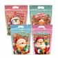 🎅 ⏰50%-pakning med julekonfektposer – tegneserieinspirerte stående poser med glidelås til innpakning av «Snowflake Crisp»-kaker og bakervarer❄️