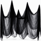 Halloween skummelt stoff gasbind hengende dekorasjon 215 x 500 cm stort stoffrekvisitt til spøkelseshus og festesceneoppsett