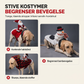 🦮Rødt julekostyme til hund, nisseriestedrakt med justerbar bryststropp🦮