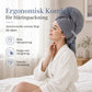 🍍 60 % RABATT NÅ! 💇‍♀️ Hårfønerhåndkle i korallfleece – hurtigtørkende, seks ganger så absorberende og ergonomisk turban ✨