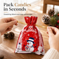 🎄 50 % RABATT NÅ! 🍬 10-pakning med julegaveposer med snøring til godteri – miljøvennlige, festlige og enkle å lukke – perfekte til julegodteri og gaver ✨