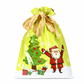 🎄 50 % RABATT NÅ! 🍬 10-pakning med julegaveposer med snøring til godteri – miljøvennlige, festlige og enkle å lukke – perfekte til julegodteri og gaver ✨