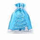 🎄 50 % RABATT NÅ! 🍬 10-pakning med julegaveposer med snøring til godteri – miljøvennlige, festlige og enkle å lukke – perfekte til julegodteri og gaver ✨