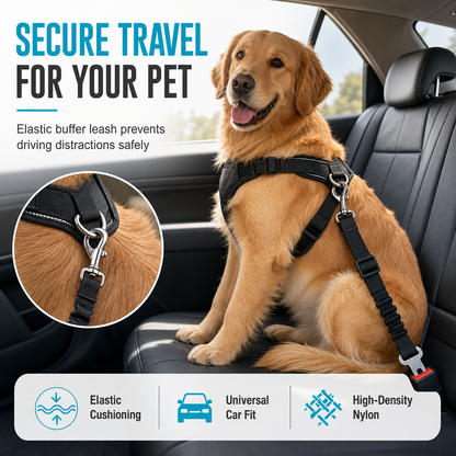 🐶 50 % RABATT I BEGRENSET TID! 🚗 Elastisk sikkerhetssele i nylon til hunden i bilen – støtdempende, justerbar, pålitelig og sikker ✨