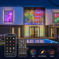🌈 Smart LED-lysslynge – app + fjernkontroll, musikksynk, vanntett PVC. Tilpass farger og mønstre til fest og hage! ✨🎶