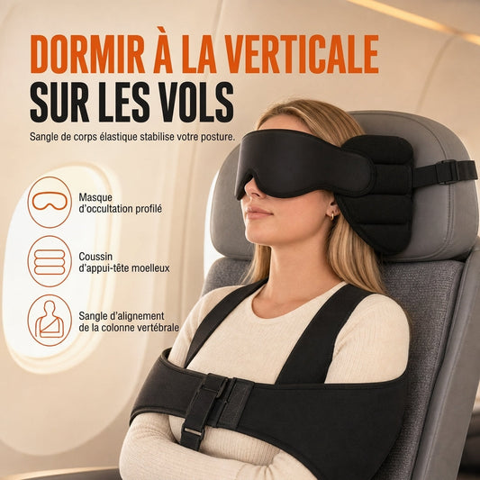 😴 FLASH-TILBUD: 50 % RABATT! Reisepute i minneskum og 3D-søvnmaske – justerbare stropper og ergonomisk design for behagelig hvile på fly, tog og i bil 🧸✨