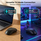 🖱️ BLITZTILBUD: 50 % RABATT! Lett trådløs gamingmus på 65 g – trippel tilkobling: 2,4 GHz/Bluetooth/kabel, 12 000 DPI-sensor og magnetisk RGB-ladestasjon for presis og komfortabel spilling 🎮✨