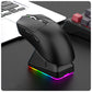 🖱️ BLITZTILBUD: 50 % RABATT! Lett trådløs gamingmus på 65 g – trippel tilkobling: 2,4 GHz/Bluetooth/kabel, 12 000 DPI-sensor og magnetisk RGB-ladestasjon for presis og komfortabel spilling 🎮✨