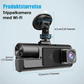 🚗🎥 50 % RABATT! Dashcam med 3 Full HD 1080p-objektiver – foran + i kupeen + bak med ryggekamerafunksjon 🔥