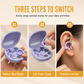 🔥Nyhet – 50 % rabatt🎧B115 3-i-1 Bluetooth-øretelefoner ✨ Øreklips · In-ear · Sovemodus | 🔇 Støyreduksjon | 🔋 Ekstremt lang batterilevetid | 6 par ørepropper inkludert
