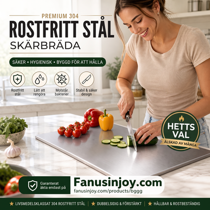 ⏳50 % rabatt i en begrenset periode💥Et uunnværlig kjøkkenredskap! 🥩🥦Tryggere, renere og mer praktisk!💥Skjærebrett i rustfritt stål 304